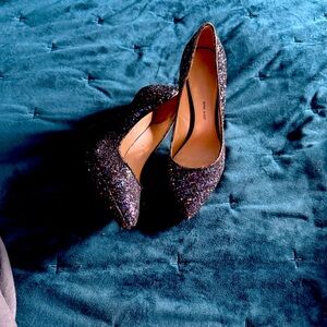 Nine West Glittery Black Heels
